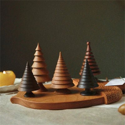 WORDS WITH WOOD LTDHandmade Christmas Tree Table Decoration Set