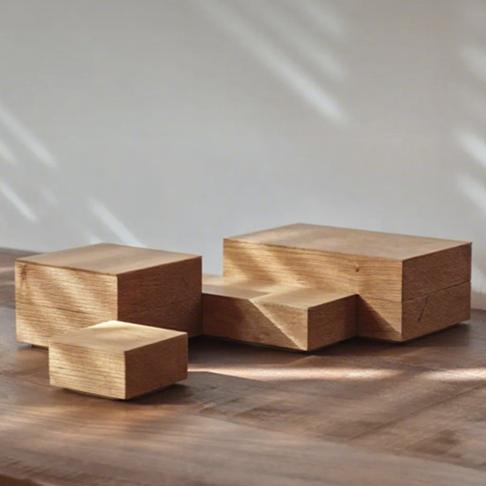 Multifunctional Desktop Jewelry Whole Wood Contain