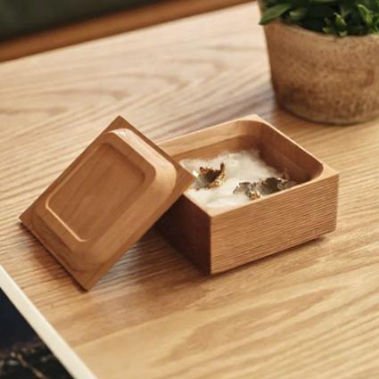 Multifunctional Desktop Jewelry Whole Wood Contain