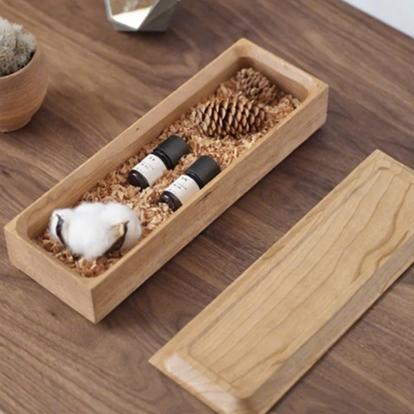 Multifunctional Desktop Jewelry Whole Wood Contain
