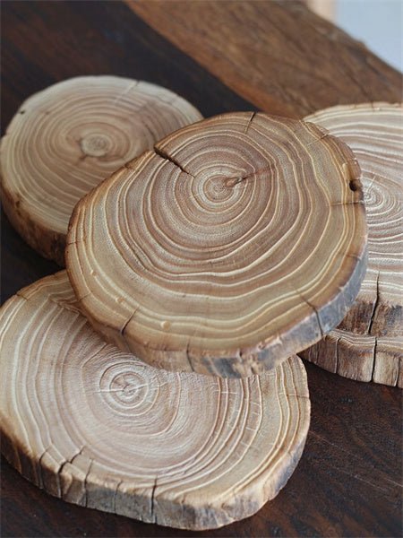 WORDS WITH WOOD LTDNatural Elm Wooden Trivet