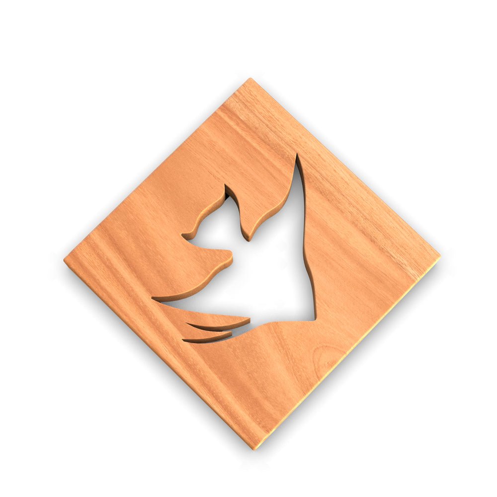 WORDS WITH WOOD LTDOcean Life Wooden Trivets for Hot Dishes