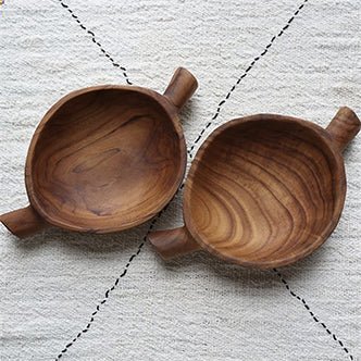 WORDS WITH WOOD LTDOx Head Bowl Solid Wood Handmade Tray Small Bowl