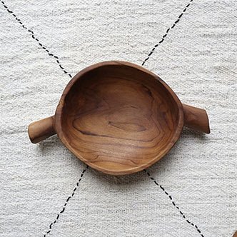 WORDS WITH WOOD LTDOx Head Bowl Solid Wood Handmade Tray Small Bowl