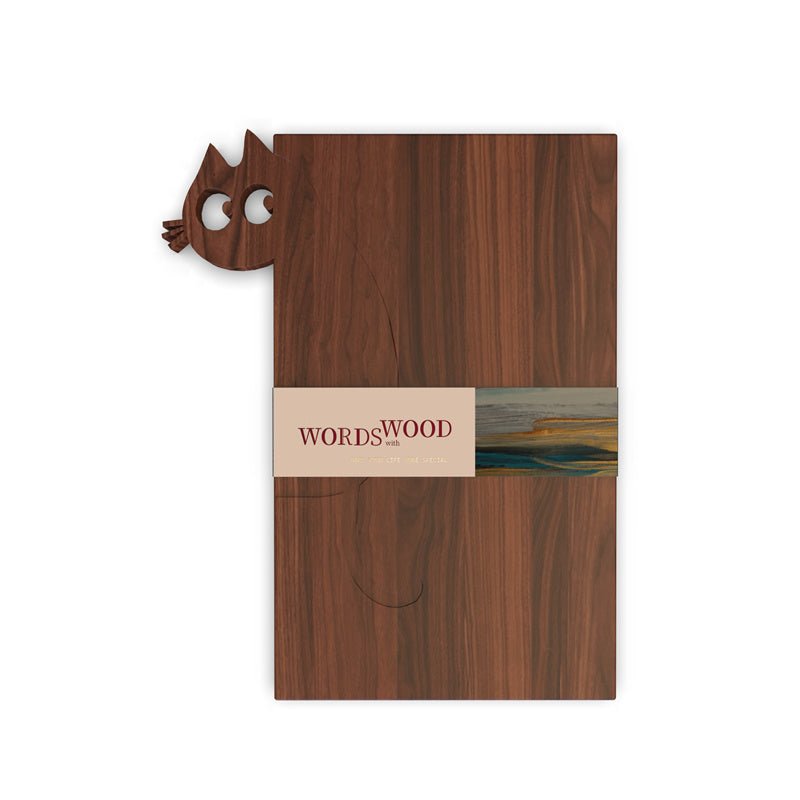 WORDS WITH WOOD LTDPersonalized Cutting Board Special Gift and Cat Pattern