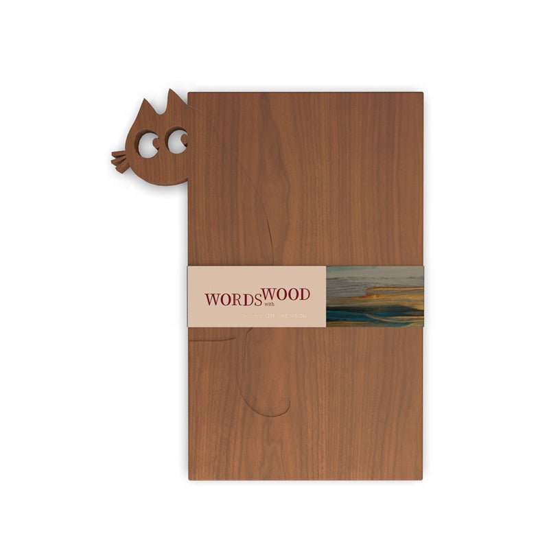 WORDS WITH WOOD LTDPersonalized Cutting Board Special Gift and Cat Pattern