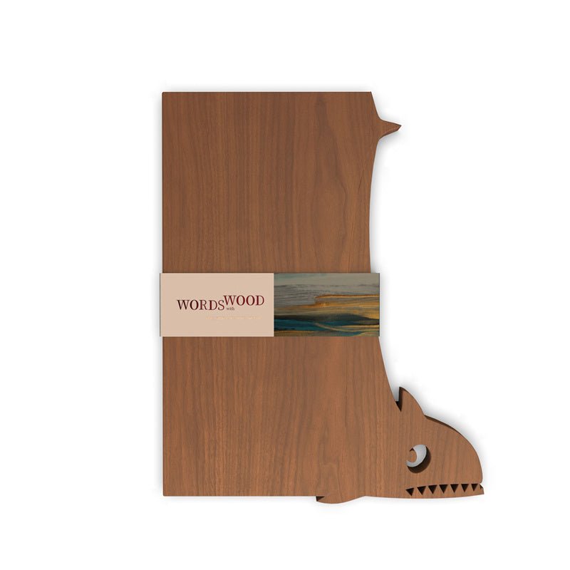 WORDS WITH WOOD LTDPersonalized Cutting Board Special Gift and Shark Pattern