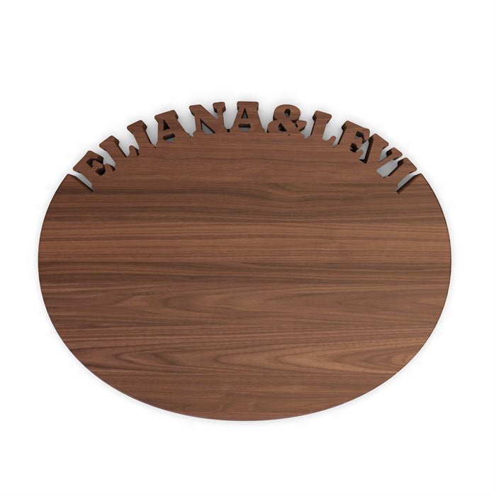 WORDS WITH WOOD LTDPersonalized Oval Cutting Board with Monogram