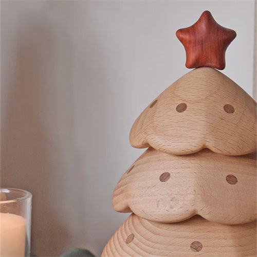 WORDS WITH WOOD LTDSolid Wood Christmas Tree Storage Box