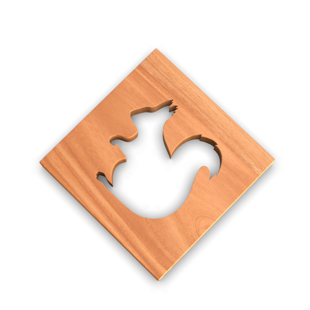 Cold Climate Animals Wooden Trivets